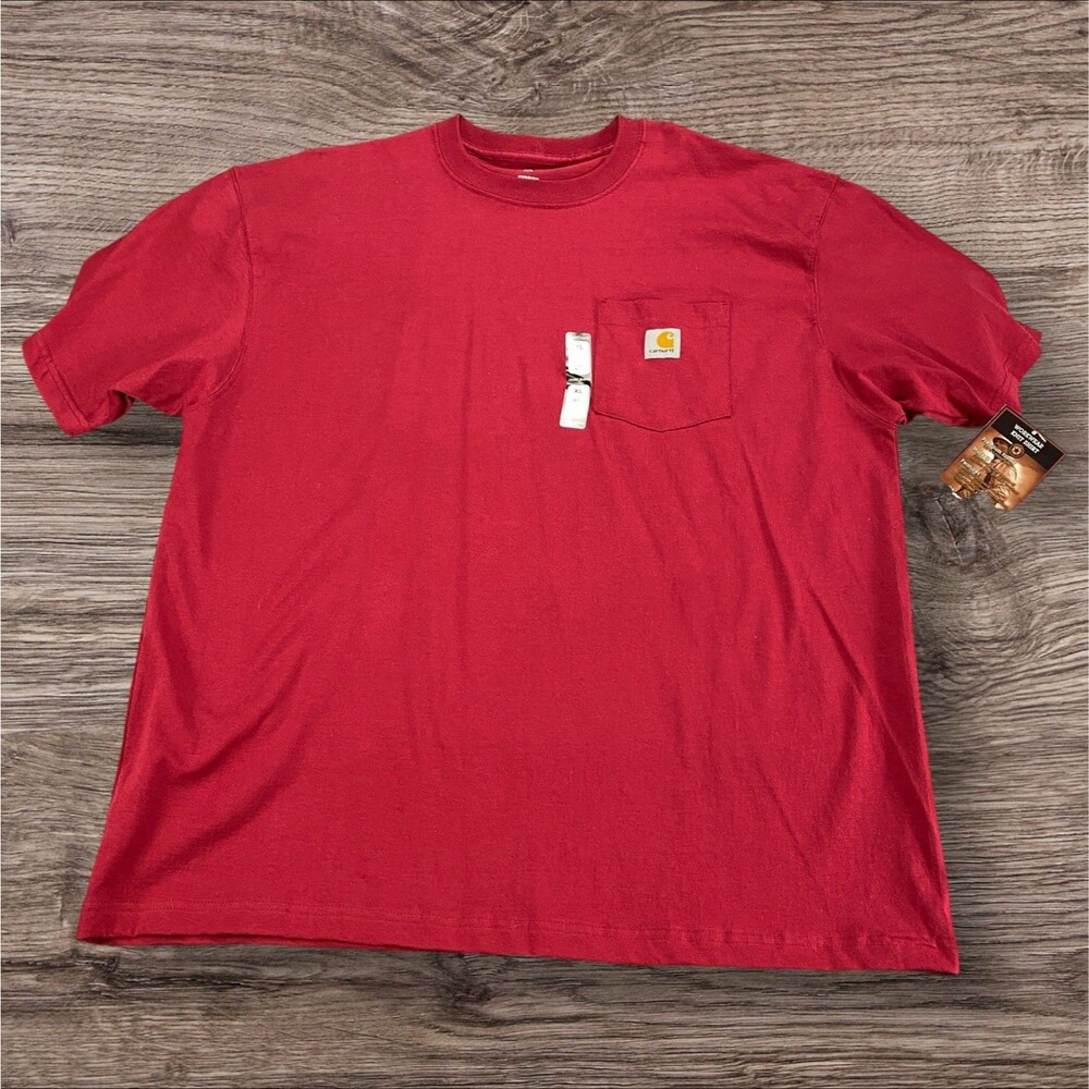 Carhartt Men's Size Small K87 Loose Fit Heavyweight Pocket Tee T-Shirt - Picture 1 of 15